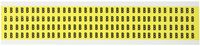Brady 3400-B,  34 Series Number & Letter Card, 3/8" Height x 1/4" Width, Black on Yellow, Legend "B"  (144 per Card)