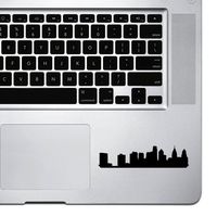StickAny Palm Series Philadelphia Pennsylvania Skyline Sticker for MacBook Pro, Chromebook, and Laptops (Black)