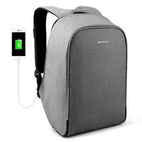 KOPACK Waterproof Anti-thief Laptop Backpack Usb Charging Port Business Travel Backpack Bag Men Women Rain Cover 15.6 Inch Grey