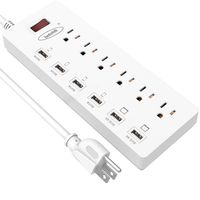 Power Strip, Bototek Surge Protector with 6 Outlets and 6 USB Charging Ports, Heavy Duty 6ft Extension Long Cord, 1625W/13A Multiplug for Multiple Devices Smartphone Tablet Laptop Computer