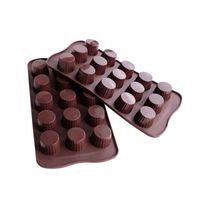 Webake Candy Molds Silicone Chocolate Molds, Baking Mold for Jello, Keto Fat Bombs and Peanut Butter Cup, Pack of 2