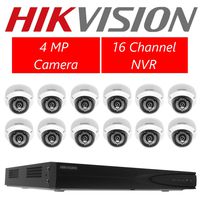 Hikvision DS-7616NI-E2/16P 16CH POE NVR & 6pcs DS-2CD2142FWD-I 2.8mm Dome Camera + 6pcs DS-2CD2142FWD-I 4.0mm Dome Camera Kit