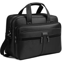 BOSTANTEN 17 inch Laptop Bag Case Expandable Briefcases for men Computer Water Resisatant Business Messenger Shoulder Bag