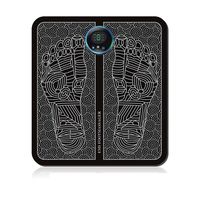 NYPB EMS Foot Massager, Portable Electric Massage Mat Electronic Muscle Stimulatior Feet Massage Multi-Level Intensity Adjustment Promoting Blood Circulation Muscle Pain Relief,Rechargeablelcd