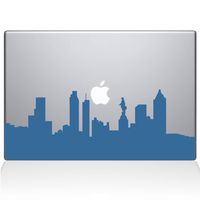The Decal Guru Philadelphia City Skyline Decal Vinyl Sticker, 13" MacBook Air, Light Blue (2313-MAC-13A-LB)