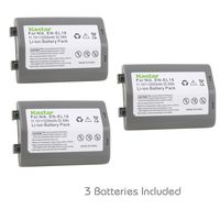 Kastar Battery (3-Pack) for Nikon EN-EL18, EN-EL18a, ENEL18, ENEL18a, MH-26, MH-26a, MH26 and Nikon D4, D4S, D5 Digital SLR Camera, Nikon MB-D12, D800, D800E Battery Grip