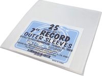 (25) 7" Record Outer Sleeves - Super Clear Premium 2 Mil Thick - Perfect Fit, Archival Quality - 7-1/16" x 7-1/4" - #07SB02