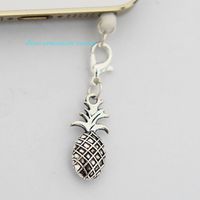 Charm Pineapple - Cell Phone Dust Plug/ Earphone Jack Plug ,Anti-dust Plug Ear Cap 3.5mm for Iphone Ipod.samsung， Nokia and Htc
