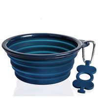 Bonza Large Collapsible Dog Bowl, 40 Ounce Hiking Dog Bowl for Large Dogs, Lightweight, Sturdy, Leak Proof, Food Safe, Premium Quality Travel Pet Bowl Solution