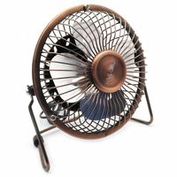 Mini USB Table Desktop Personal Fan Desk Cooling Fan for Home & Office 6 Inche (Bronze)