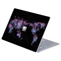 MasiBloom Top Side Laptop Sticker Decal for 13" 13.5 inch Microsoft Surface Laptop 3 & 2 & 1 (2019/18/17 Released), Not Compatible with Surface Book (for Surface Laptop, World Map)