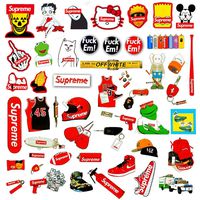 Cool Brand logo stickers Waterproof Vinyl Music Rock for Water Bottle Laptop Cellphone Bicycle Motorcycle Car Bumper Motor Luggage Travel Case Computers for Kids Teens Boys Adults 50PCS Pack