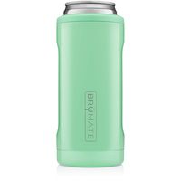 BrüMate Hopsulator Slim Double-walled Stainless Steel Insulated Can Cooler for 12 Oz Slim Cans (Seafoam)