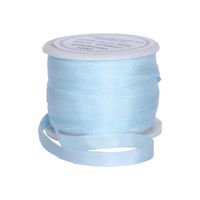 Threadart 100% Pure Silk Ribbon - 4mm Pale Blue - No. 600-3 Sizes - 50 Colors