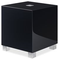 REL Acoustics T/5i Subwoofer, 8 inch Down-Firing Driver, Arrow Wireless Port, High Gloss Black