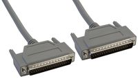 Amphenol CS-DSSMDB37MM-002.5 37-Pin DB37 D-Sub Cable, Shielded, Male/Male, 2.5', Gray