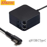 Ankuou 45W USB C Type-C Charger Power Adapter Replacement for HP Spectre x360 13 TPN-CA01 719309-001 719309-003 815049-001 ASUS ZenBook 3 UX390 UX390U UX390UA Lenovo Yoga 720 910 ThinkPad X1