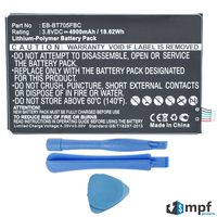 MPF Products 4900mAh EB-BT705FBU, EB-BT705FBC, EB-BT705FBE Battery Replacement Compatible with Samsung Galaxy Tab S 8.4" SM-T700, SM-T701, SM-T705, SM-T707 Tablets with Tools