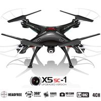KiiToys Drone with Camera for Sale - X5SC Quadcopter RC Helicopter Drones -HD 720p Cam, Easy Control Headless Mode, 3D Flip, 6 Axis Gyroscope, 4 Channels Radio Control, USA Warranty & Tech Support