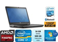 Dell Precision M2800 Mobile Workstation 15.6 Inch Full HD 1080p Intel Core i7 i7-4710MQ 16GB DDR3L 500GB HDD AMD FirePro W4170M Windows 7 Pro Webcam Bluetooth DVDRW