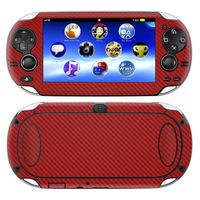 Decalrus - Playstation PSP Vita RED Carbon Fiber Skin Skins Decal for case Cover wrap CFvitaRed