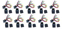 DNF (10 Pair) 30/40 AMP Relay Harness (Long) SPDT 12V Bosch Style