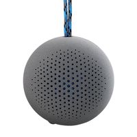 Boompods Rokpod Bluetooth Outdoor Portable Speaker (Grey) - Passive Bass - Shockproof - Water Resistant - 5 Hour Battery