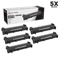 LD Compatible Toner Cartridge Replacement for Dell 593-BBKD P7RMX High Yield (Black, 5-Pack)