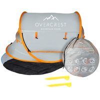 Overcrest Portable Pop Up Baby Beach Tent with UPF 50+ Sun Shade - Protection for Babies from Sunburn and Mosquitos - Lightweight, Compact and Easy Assembly - Includes Sleeping Pad and Cooling Mat