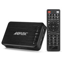 AGPTEK 1080P Media Player Read USB drive/SD card with HD HDMI/AV/VGA Output for RMVB/ MKV /JPEG etc with Remote Control