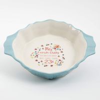 Urban Market by Gibson 99848.01RM Life on the Farm, decorated, pie plate with handles, Assorted