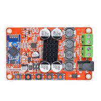 Aideepen 50W + 50W TDA7492P 2x50 Watt Dual Channel Amplifier Wireless Digital Bluetooth 4.0 Audio Receiver Amplifier Board (Red)