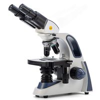 Swift SW380B 40X-2500X Magnification, Siedentopf Head, Research-Grade Binocular Compound Lab Microscope with Wide-Field 10X and 25X Eyepieces, Mechanical Stage, Abbe Condenser, Ultra-Precise Focusing
