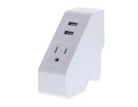 Bostitch Konnect Desktop Power + USB Hub, 2 USB Ports, 120V Power Outlet, White (KT-POWER-WHITE)
