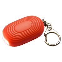 Safesound Personal Alarm Siren Song Keychain - 130 dB Self Defense Device with LED Light - Loud SOS Panic Alert Whistle with 3 Security Modes for Women, Kids, Elderly, Night Runners by WETEN, Orange