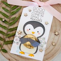 Cute Animal Penguin Metal Cutting Dies Stencil Flower Pattern DIY Scrapbooking Die Cuts Album Paper Cards Embossing Decorative Craft
