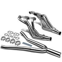 DNA Motoring HDS-SCCAMA82+Y Stainless Steel Exhaust Header Manifold+Y-Pipe