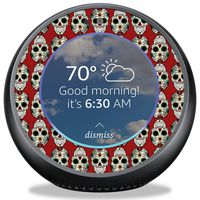 MightySkins Skin Compatible with Amazon Echo Spot - Sugar Skull | Protective, Durable, and Unique Vinyl Decal Wrap Cover | Easy to Apply, Remove, and Change Styles | Made in The USA