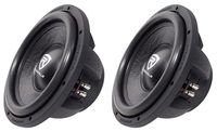 (2) Rockville W12K6D4 V2 12" 2400 Watt Car Audio Subwoofers Dual 4-Ohm Subs