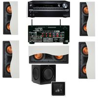 Klipsch R-5502-W II(5) In-Wall Speaker 5.1 SW-310 Onkyo TX-NR838 7.2