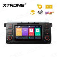 XTRONS Android Auto Car Stereo DVD Player 7 Inch HD Digital Multi-Touch Screen Supports OBD2 DVR Tire Pressure Monitoring TPMS for BMW E46 M3 Rover75