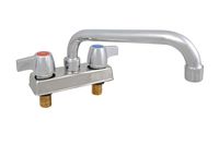 BK Resources BKD-6-G Workforce Standard Duty 4" On Center Deck Mount Faucet with 6" Swing Spout