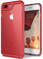 Caseology Skyfall for Apple iPhone 8 Plus Case (2017) / for iPhone 7 Plus Case (2016) - Clear Back & Slim Fit - Red