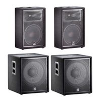 JBL JRX212 12' Passive Speakers (Pair) with JBL JRX218S Subwoofers (Pair) complete PA System