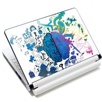 Laptop Stickers 15.6 inch Decal Skin Sticker Vinyl Removal Cute Funny Notebook Cover Art Fits 13.3" 14" 15.4" 15.6" HP Dell Lenovo Apple Mac Asus Acer (Brain 1)