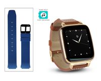 Beantech Engage Plus Smart Watch for Apple/Android Phones., Gold with Blue Strap, Engage Plus Smartwatch Bundle
