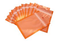 Pack of 95 Color Ziplock Item Packaging Gift Bags for Merchandise Display 8.5x13cm (Orange)