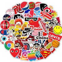 Stickers Pack Cool, 100 Pcs Vinyl Waterproof Tide Brand Stickers, for Laptop, Luggage, Car, Skateboard, Motorcycle, Bicycle Decal Graffiti Patches