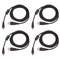 HDE Charging Cable for PS3 Controllers USB Charging Cord Compatible with Wireless DualShock 3 Controllers (4 Pack)