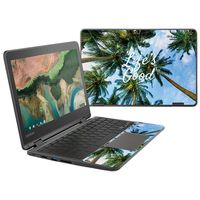 Mightyskins Skin Compatible with Lenovo 300e Chromebook 11.6" (2018) - Lifes Good | Protective, Durable, and Unique Vinyl Decal Wrap Cover | Easy to Apply, Remove, and Change Styles | Made in The USA